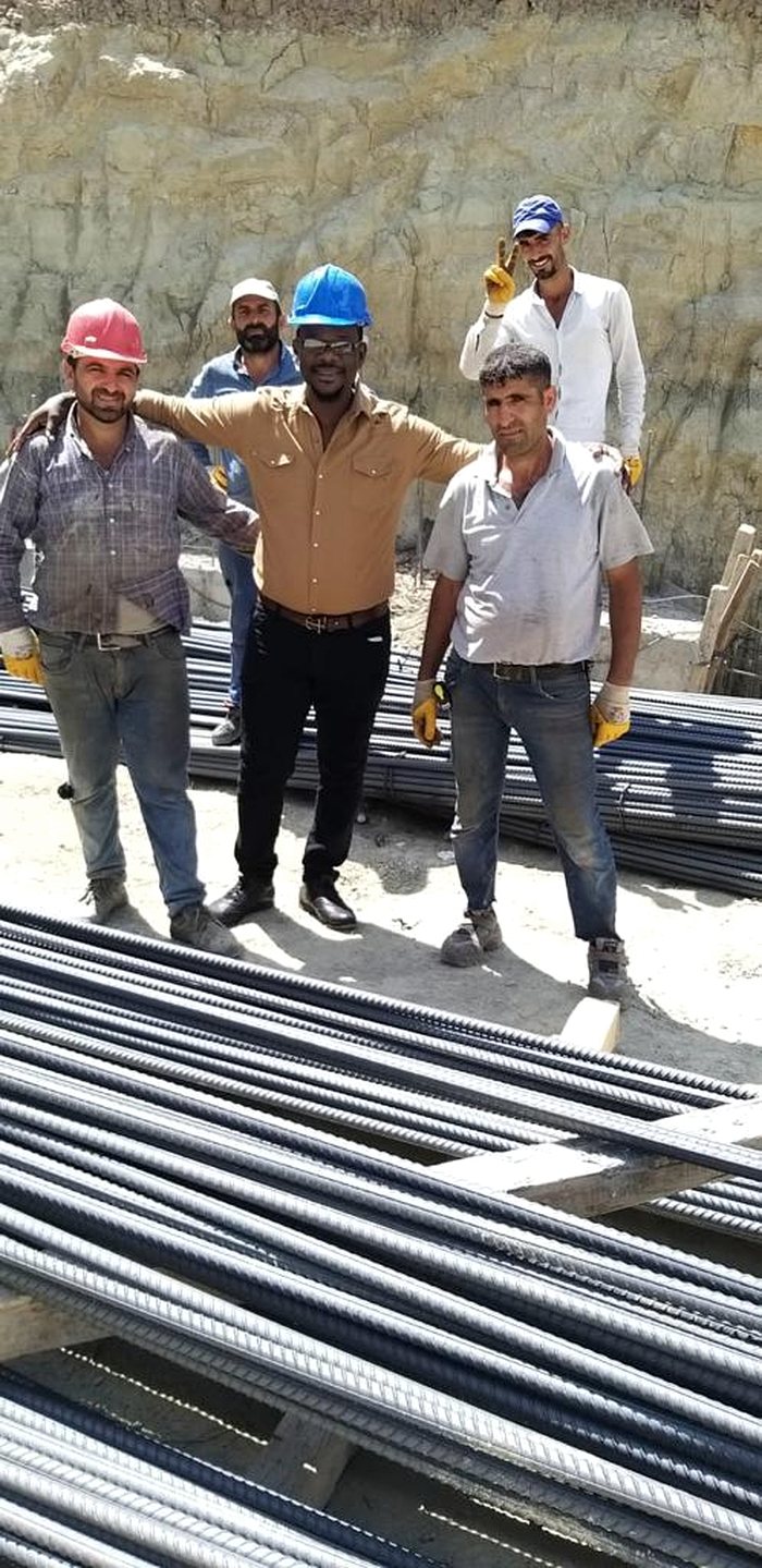 Reinforcement delivery on a project in Türkiye
