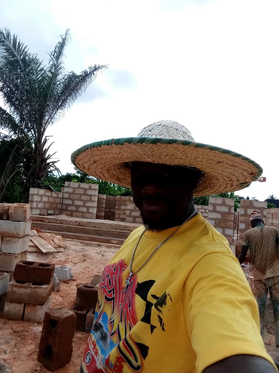 Engr. Tony K. Erhunse supervising the Falanu Street build at block stage